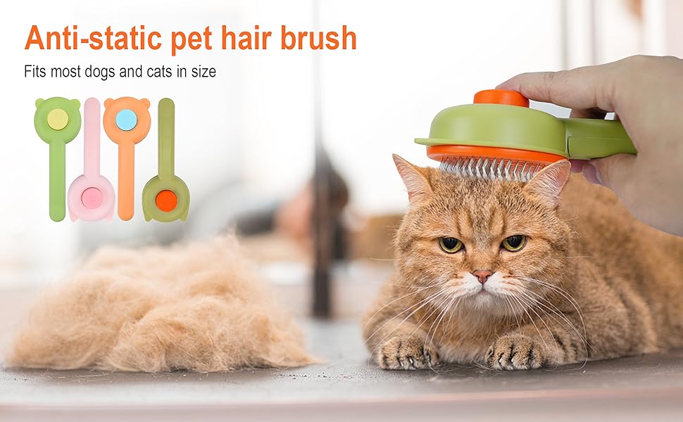 Dog Brush Cat Brush for Long & Short Haired Dogs Cats