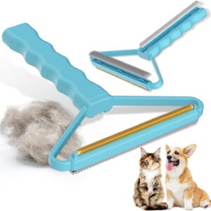 Carpet Scraper, 3 in 1 Pet Hair Remover by Emooncn,Pet Hair Lint Remover,Carpet Scraper Tool,Carpet Rake,Lint Remover,Dog Hair Remover and Cat Hair Remover(3 Types Scraping Head)