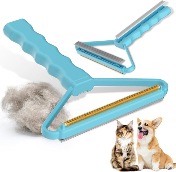 Carpet Scraper, 3 in 1 Pet Hair Remover by Emooncn,Pet Hair Lint Remover,Carpet Scraper Tool,Carpet Rake,Lint Remover,Dog Hair Remover and Cat Hair Remover(3 Types Scraping Head)