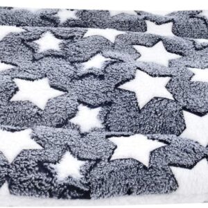 Vejaoo Dog Bed Mattress Multipurpose Machine Washable Puppy Mat Cushions for Small/Medium/Large Dogs and Cat Cages XZ006 (61 * 41 CM, Blue Background & White Stars)