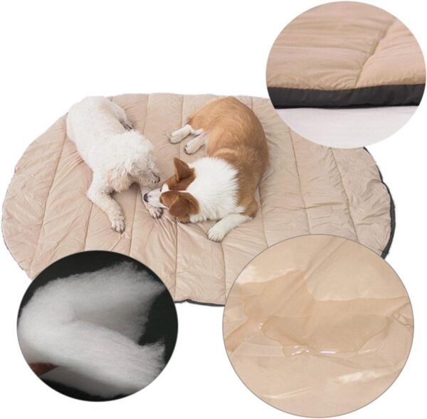 Oadnijuie Pet Waterproof Pad Outdoor Travel Pet Supplies Foldable Blanket Breathable Keep Warm For Pet Outdoor Kennel Portable Pet Bed Small Dog - Image 5