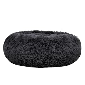 dog calming bed dogbeds free fuzzy non slip nesting smalldog calmimg creche antianxiety reducing