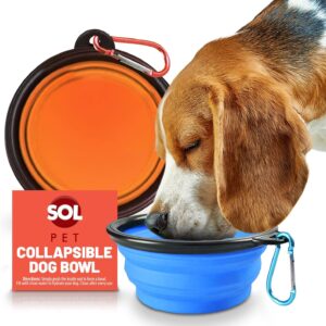 2pk Collapsible Dog Bowl | Portable Dog Water Bowl | Travel Dog Bowl | Portable Dog Bowl | Collapsible Bowl | Dog Travel Bowl | Collapsable Dogs Drinking Bowl | Foldable Dog Bowl | Pop Up Dog Bowls