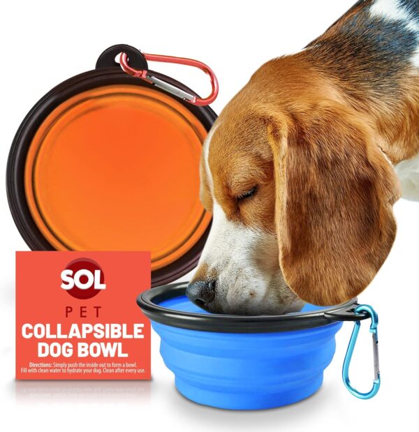 2pk Collapsible Dog Bowl | Portable Dog Water Bowl | Travel Dog Bowl | Portable Dog Bowl | Collapsible Bowl | Dog Travel Bowl | Collapsable Dogs Drinking Bowl | Foldable Dog Bowl | Pop Up Dog Bowls