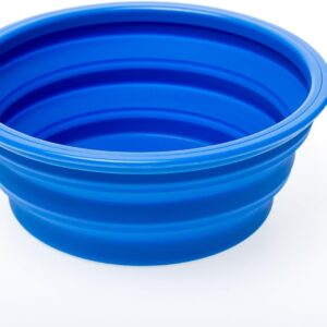 Large Collapsible Dog Bowl, Travel Dog Bowl for Small to Large Dogs（Blue）