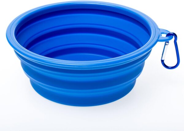 Large Collapsible Dog Bowl, Travel Dog Bowl for Small to Large Dogs（Blue）