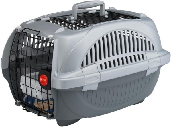 Ferplast Atlas 20 Deluxe Open Cat Carrier Dog Carrier, Secure and Practical, Durable, Open Top Design, Easy to Clean, Ideal for Travel, Pet Carrier up to 8 Kg. 57x37x33 cm.