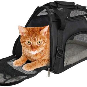 CUBY Soft Sided Pet Carrier Comfort for Airline Travel for Small Animals/Cats/Kitten/Puppy