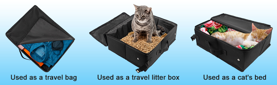 TRAVEL LITTER BOX FOR KITTEN