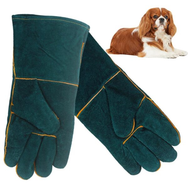 Deojtga Bite Proof Animal Handling Gloves,Dog Training Gloves - Multipurpose Pet Glove for Grabbing Reptile, Grooming, Trips To Vet, Puncture & Scratch Resistant Handling Glove