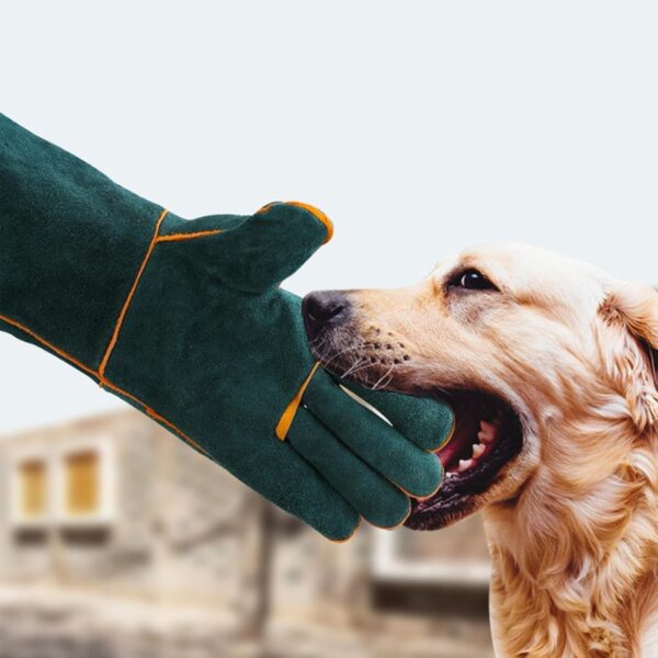 Cat Gloves Bite Proof - Dog Training Gloves,Multipurpose Pet Glove for Grabbing Reptile, Grooming, Trips To Vet, Puncture & Scratch Resistant Handling Glove - Image 2