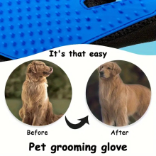 Pet grooming glove;hair remover glove;deshedding;brush;Dog;Cat;massage;hair;mitt;de-shedding;