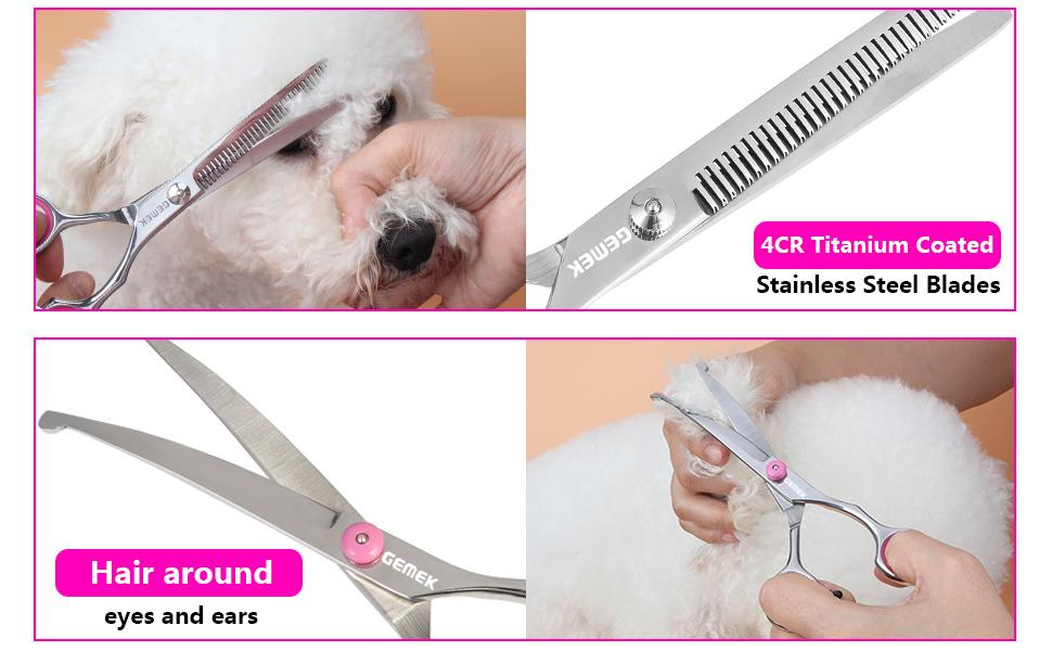 dog grooming curved scissors