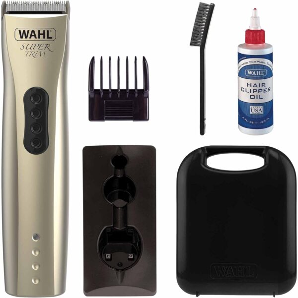 Wahl Dog Clippers, Super Trim Premium Dog Grooming Kit, Trim and Tidy Up Smaller Areas, Low Noise Cordless Pet Trimmers, Easy Clean Animal Trimmer, Groom Pets at Home, Clear