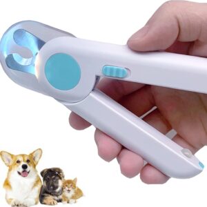 Kaket Dog Nail Clippers, Cat Nail Clippers, Pet Nail Clippers with Light, LED Light Pet Nail Clipper and Trimmers, Anti Cutting Blood Line Pet Nail Clipper.