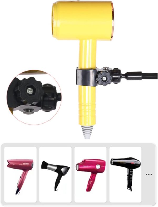 Dog Grooming Table Hair Dryer Arm Clamp Blow Dryer Stand Holder With 360Degree Neck Hands-free Pet Grooming Accessories Dog Grooming Supplies Equipment For Small Dogs - Image 8