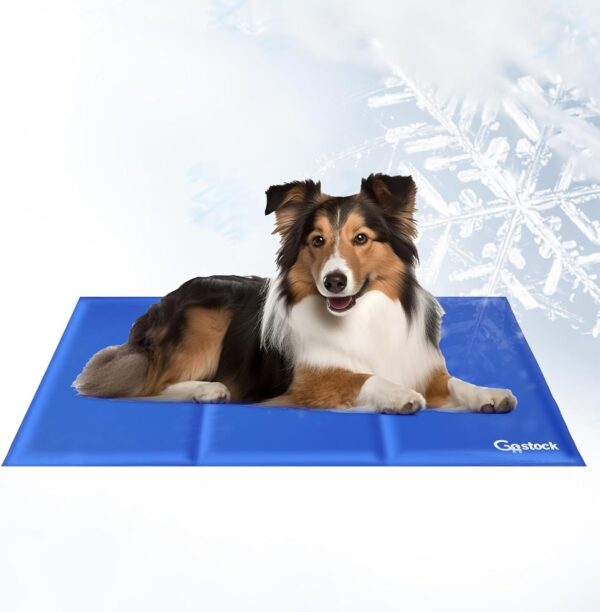 2024 Cooling Mat for Dogs, Pet Cooling Mats, Non-Toxic Gel Self Cool Mat for Dogs Cats in Hot Summer for Kennels Crates Bed, Puppy Cooling Pad Blanket for dogs at Car Home or Outdoor Travel (90*50cm)