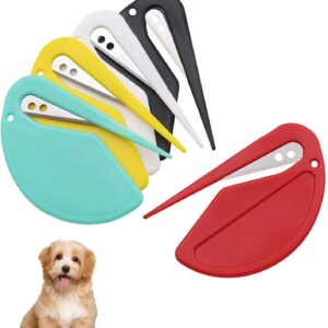 5 Pcs Cat Knot Remover,Dog Comb,Pet Knotting Comb,Pet Grooming Brush,Pet Dematting Comb for Tangled Hair Removal,De Knotting Comb for Dog,Pet Dog Shedding Brush Puppy Kitten Brush Hair Removal Tool