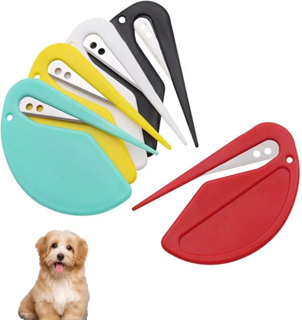 5 Pcs Cat Knot Remover,Dog Comb,Pet Knotting Comb,Pet Grooming Brush,Pet Dematting Comb for Tangled Hair Removal,De Knotting Comb for Dog,Pet Dog Shedding Brush Puppy Kitten Brush Hair Removal Tool