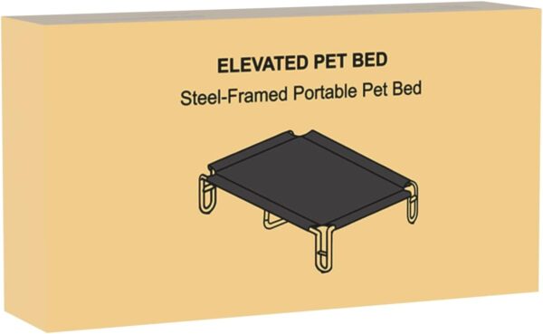 FAYDUDU Elevated Dog Bed Portable Raised Dog Beds with Washable and Breathable Mesh Large Dog Bed Lifted for Indoor and Outdoor Use (XL, Black) - Image 9