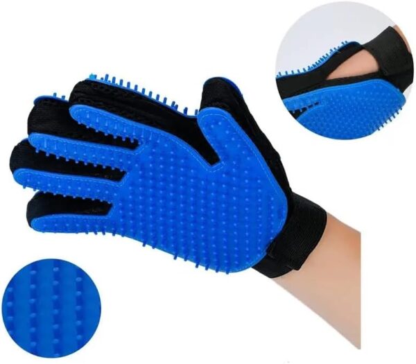 SEGOY Pet Grooming Glove for Easy, Mess-free Grooming Mitt For Dogs, Cats, Rabbits & Horses with Long/Short/Curly Hair - Image 4