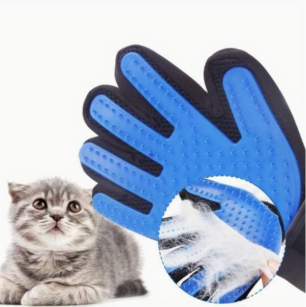 LTJP Products Pet Grooming Glove for Cats & Dogs, Silicone Hair Removal Mitt, Deshedding Brush & Massaging Tool (Left Hand) - Image 4