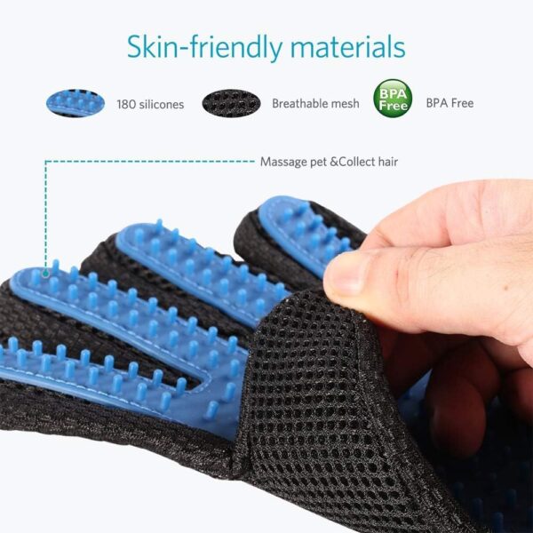 MYYINGELE Dog Pet Gloves, Pet Dog Cat Grooming Glove Hair Remover Brush Glove for Gentle and Efficient Pet Grooming Clean Massage Gloves for Cat Dog - Image 2