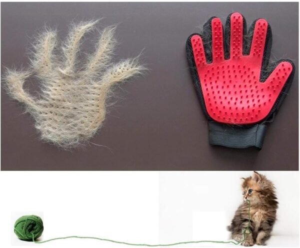 MYYINGELE Dog 1PCS Comfortable Pet Glove Pet Dog Brush Cat Glove Deshedding Gentle Pet Grooming Glove Dog Bath Silicone Cat Glove for Cat Dog - Image 6