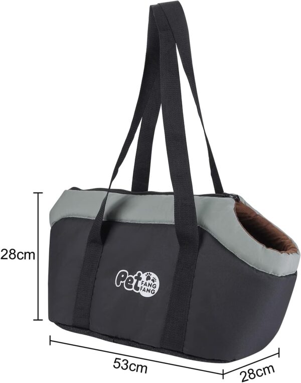 Outdoor Pet Handbag Breathable Pet Bag Adjustable Outdoor Travel Pet Carrier Folding Pet Dog Cat Sling Carrier Warm Sponge Portable Pet Travel Bag for Cat Dog in Winter for Shopping Hiking Walking - Image 3