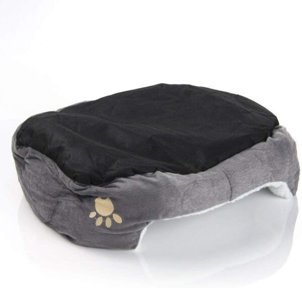 EUGU Thickened PP Cotton Kitten Bed,Dog Cave Bed and Sofa,Cat Bed,Suitable for Pets Weighing Within 3 Kg,Gray - Image 5