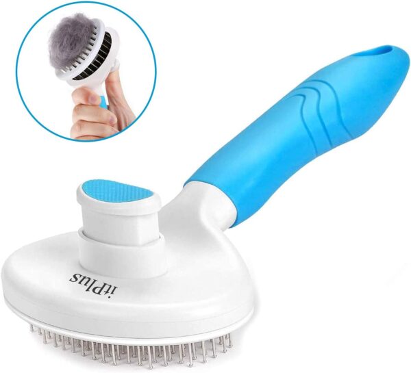 Cat Brush Self-Cleaning Slicker Brush Removes Undercoat Dog Brush Cat Brush Short to Long Hair Suitable Gentle Cat Brush Slicker Brush - Image 2