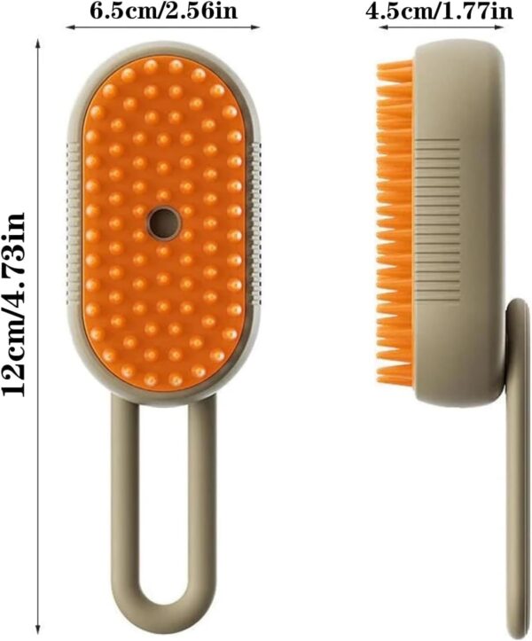 Spritz Defur Comb for Cats, Cat Steam Brush, Steam Brush for Cats, 3 In 1 Water Cat Brush, Grooming Brush for Removing Tangled and Loose Hair,2024 Best Cat Brush(Brown) - Image 6