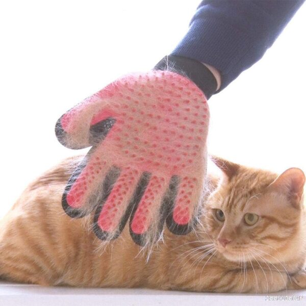 MYYINGELE Dog 1PCS Comfortable Pet Glove Pet Dog Brush Cat Glove Deshedding Gentle Pet Grooming Glove Dog Bath Silicone Cat Glove for Cat Dog - Image 4