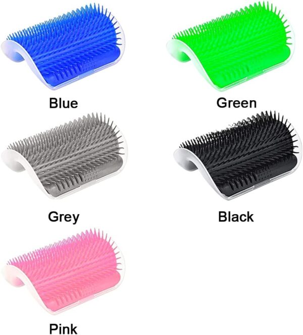 Cat Self Groomer,Soft Cat Wall Corner Massage Comb Grooming Tool,Pet Wall Corner Groomers,Pet Grooming Massage Scratcher Comb,Cats Grooming Brush Scratcher and Brush,for Long Short Fur Cats(Grey) - Image 9