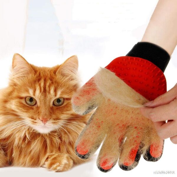 MYYINGELE Dog 1PCS Comfortable Pet Glove Pet Dog Brush Cat Glove Deshedding Gentle Pet Grooming Glove Dog Bath Silicone Cat Glove for Cat Dog - Image 9