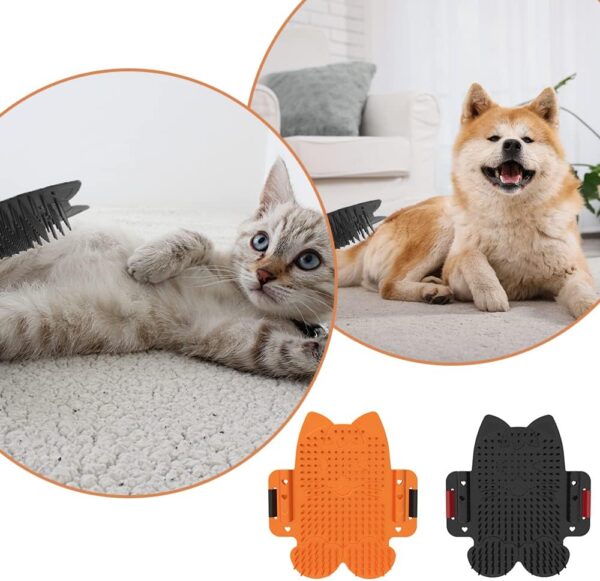 2 Pcs Cat Self Groomers Cat Wall Corner Groomers Cats Corner Massage Comb Grooming Brush Tools for Long Short Fur Kitten Cats - Image 7