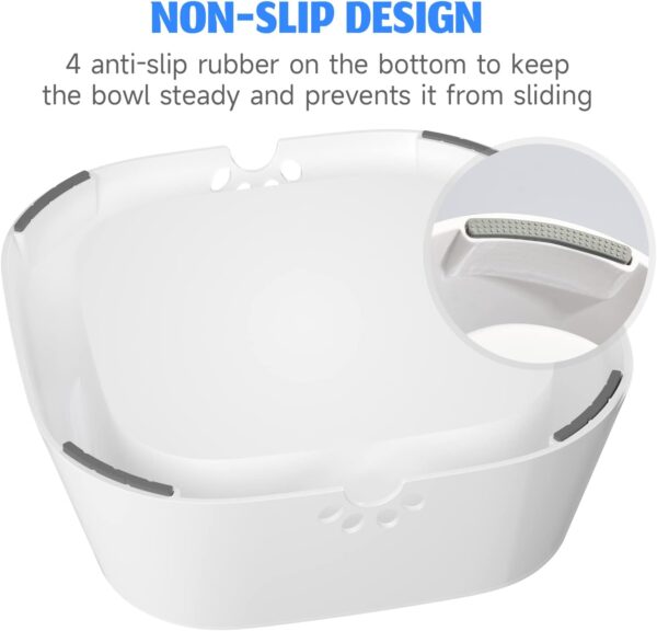 ELS PET Dog Water Bowl, Non Spill Slow Drink Non Slip Vehicle Carried Pet Water Bowl for Dog Cat Puppy - Image 5