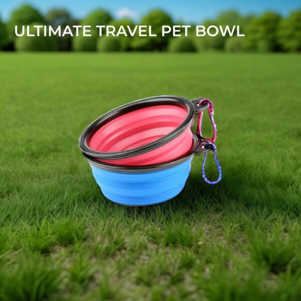 H&S 2 Dog Bowl Collapsible Travel Dog Water Bowl - Portable Cat Pet Silicone Food Bowl Small - Collapsible Dog Bowl - Dog Travel Bowl - Dog Travel Water Bowl - Foldable Dog Bowl - Portable Dog Bowls - Image 4