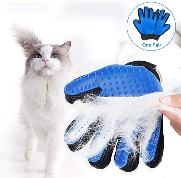 MYYINGELE Dog Pet Gloves, Pet Dog Cat Grooming Glove Hair Remover Brush Glove for Gentle and Efficient Pet Grooming Clean Massage Gloves for Cat Dog - Image 3