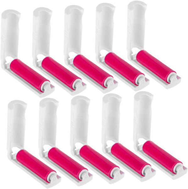 Yardwe 60 Pcs Mini Dust Collector Washable Lint Roller Pet Hair Cleaning Tool Pet Hair Remover Mini Lint Roller Sticky Lint Roller Pet Lint Remover Portable Lint Brushes Plastic - Image 4