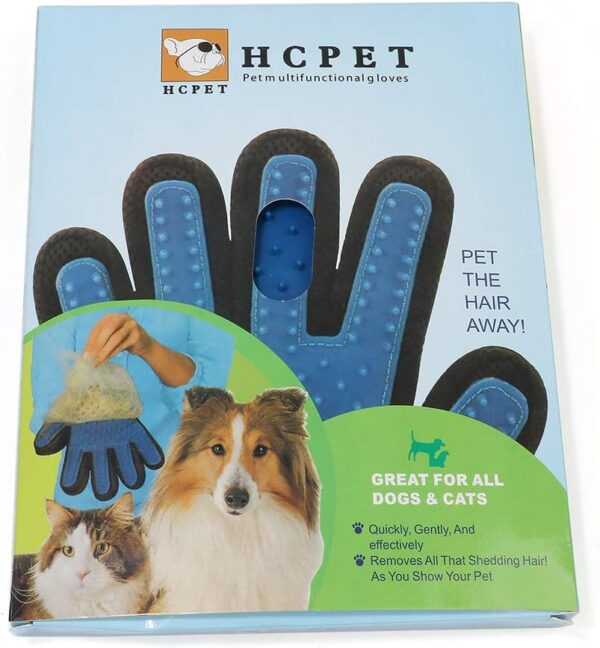 MYYINGELE Dog Pair of Pet Grooming Gloves, Upgraded 180 Silicone Tips in Each Pet Grooming Glove/Deshedding Glove, Ideal for a Cat or a Dog for Cat Dog - Image 5