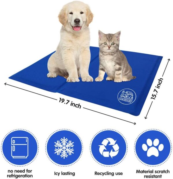 Bravpet Pet Cooling Mat Pet Self cooling pad mat beds mats Comfort for Cats and Dogs (Medium) - Image 4