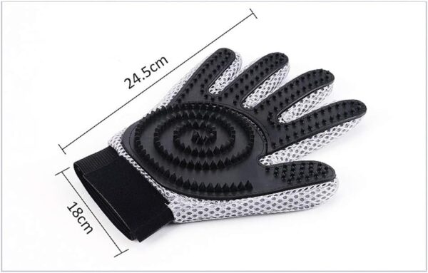 MYYINGELE Dog Pet Grooming Glove, Pet Hair Remover Glove, Pet Clean Massage Gloves, 2 in 1 Massage Deshedding Glove Brush with Enhanced Five Finger Design-for Long & Short Fur (1Pcs) for Cat Dog - Image 6