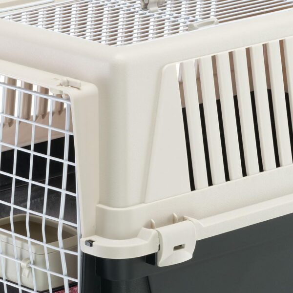 Ferplast Atlas 10 Open Cat Carrier - Portable Small Dog Travel Carrier, Open Top Design, Comfortable Handle, Ideal for Cats and Small Dogs up to 5 Kg, Includes Cushion, 48x32.5x29 cm - Image 6