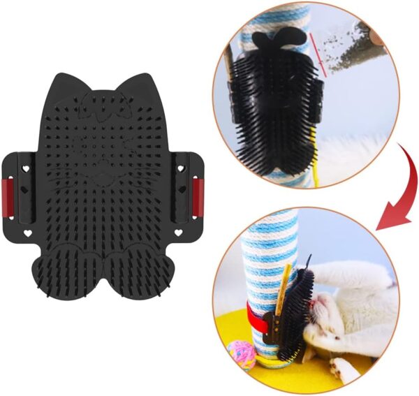 2 Pcs Cat Self Groomers Cat Wall Corner Groomers Cats Corner Massage Comb Grooming Brush Tools for Long Short Fur Kitten Cats - Image 4