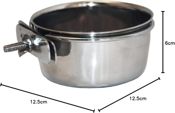 Pet Platter Bolt On Pet Bowl, 600 ml,Silver - Image 2