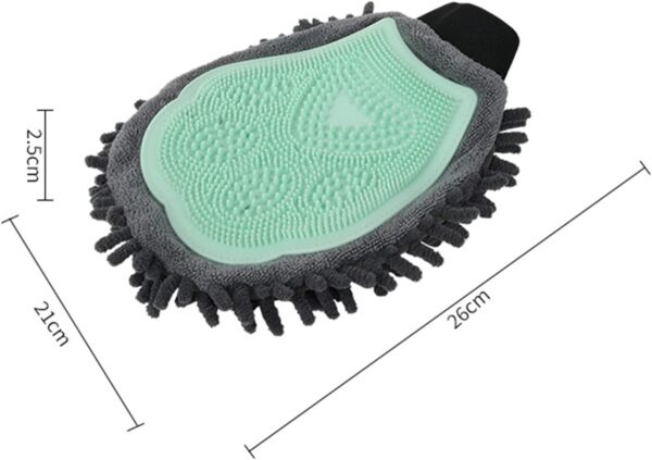 JSGHGDF Dog Hair Removal Glove Dog Massage Glove Dog Grooming Brush SheddingComb Pet Bath Glove Dog Hair Removal - Image 7