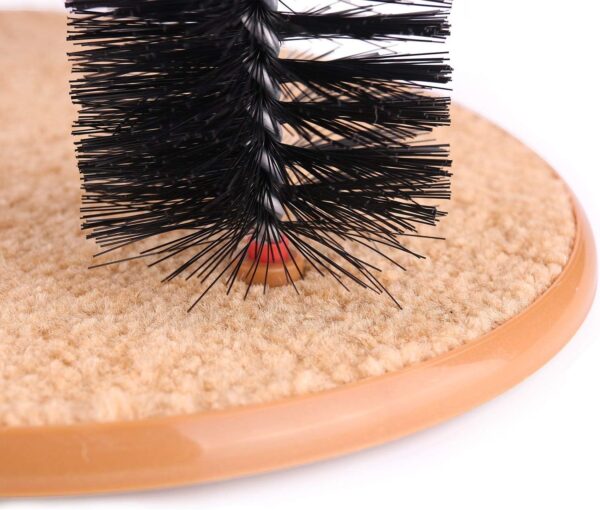 MINGZE Arch Cat Groom Self Grooming Cat Toy Cat Self Groomer, Massager and Cat Scratcher, Scratching Arch Kitten Massaging Pet Self Grooming Bristle Groomer Toy Perfect For Playing And Scratching - Image 6