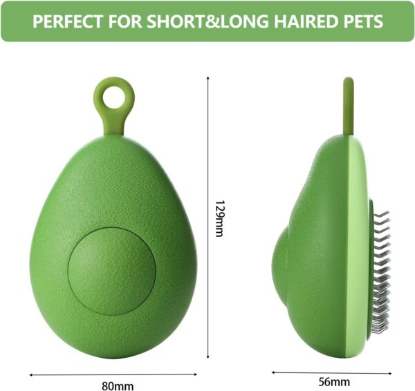 Sichy Cat Brush Dog Brush for Grooming, Self Cleaning Cat Dog Slicker Brushes Cat Brushes for Grooming to Remove Loose Fur, Tangles & Dirt, Great for Long and Short Haired Cats - Image 8