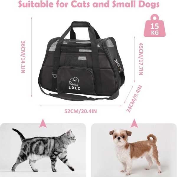 DAWOO Cat Carrier Airline-Approved Travel Pet Carrier,Dog Carrier,Suitable for Small and Medium-Sized Cats and Dogs - Image 5